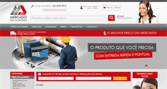 Desktop Screenshot of mercadodoaluminio.com