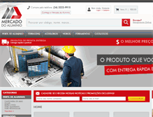 Tablet Screenshot of mercadodoaluminio.com